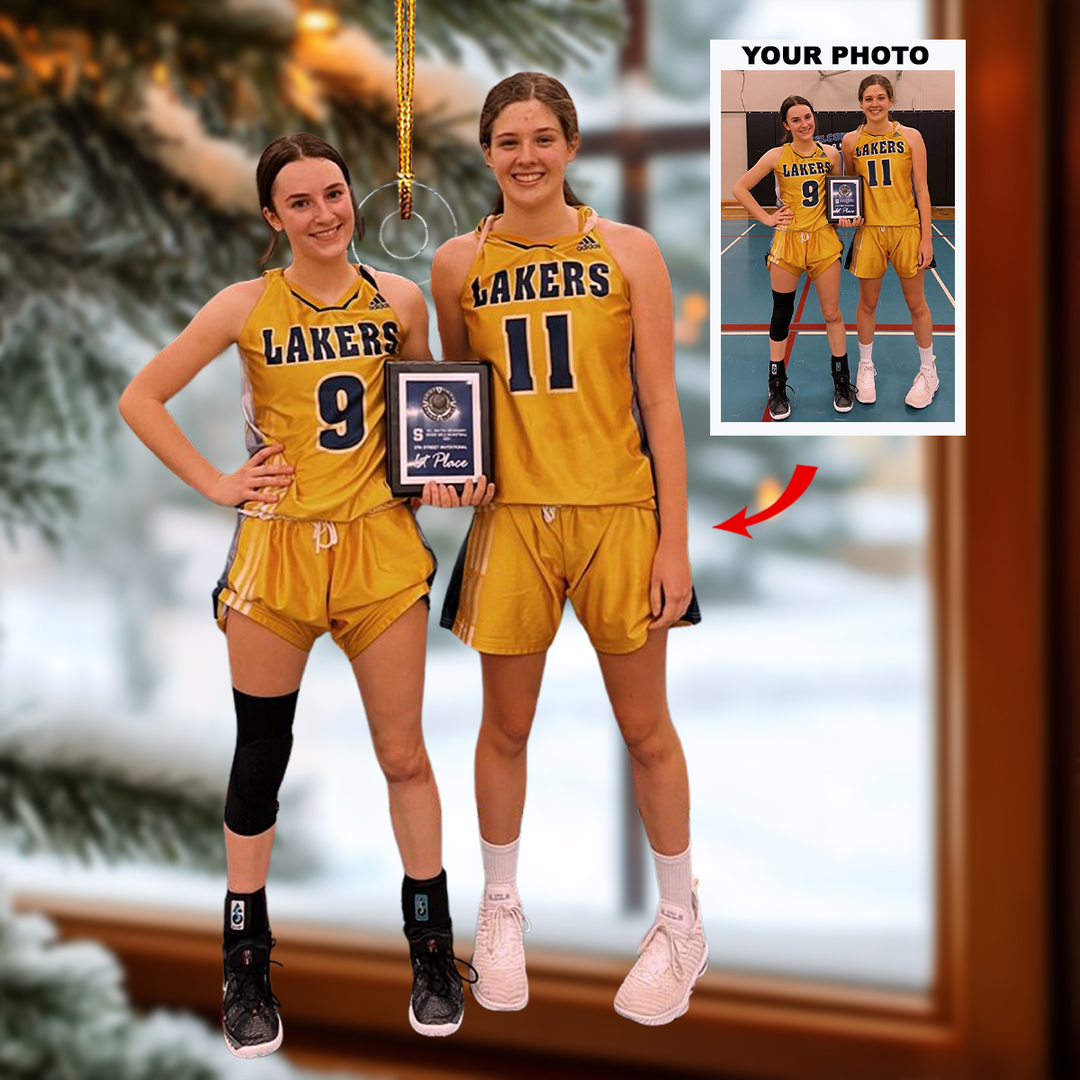 Victory Showcase - Personalized Photo Mica Ornament - Gift For Friends, Besties