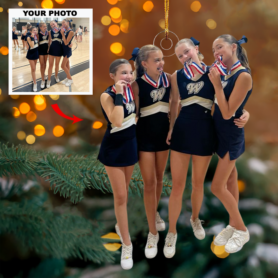 Victory Vibes - Personalized Photo Mica Ornament - Gift For Friends, Besties