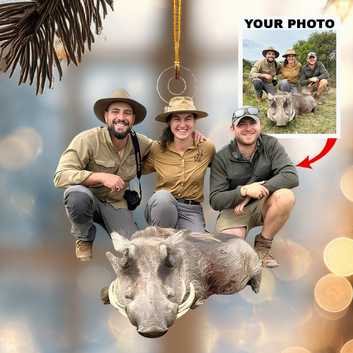 Trophy Hunters-Personalized Photo Mica Ornament-Christmas Gift For Hunting Lovers