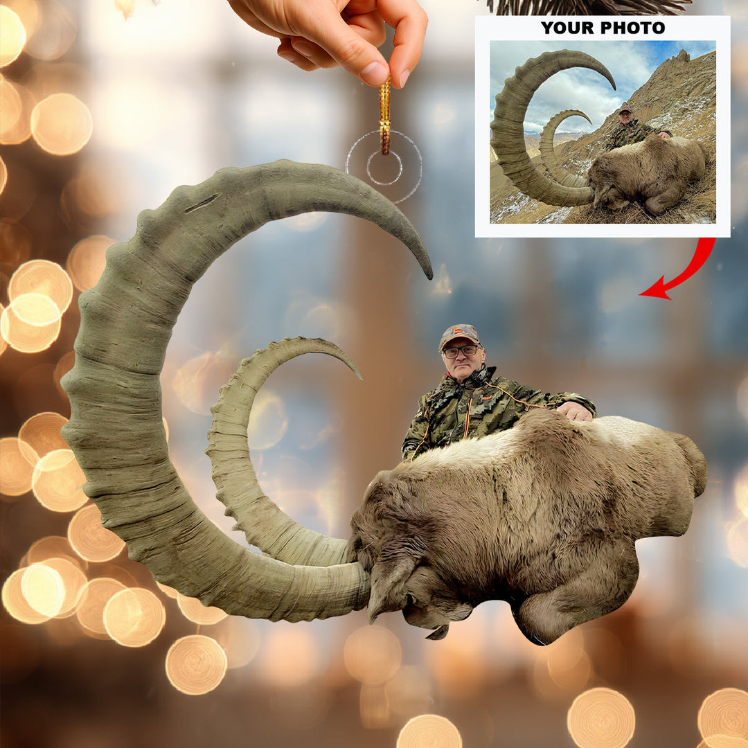 Hunter’s Big Day-Personalized Photo Mica Ornament-Christmas Gift For Hunting Lovers