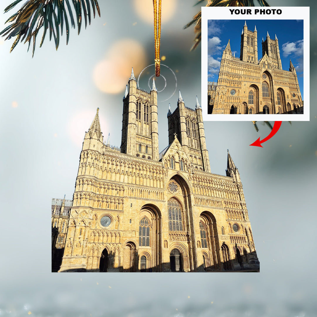 Home of Faith-Personalized Photo Mica Ornament-Christmas Gift For Family Members