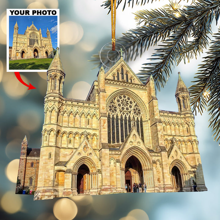 My Blessed Sanctuary-Personalized Photo Mica Ornament-Christmas Gift For Family Members