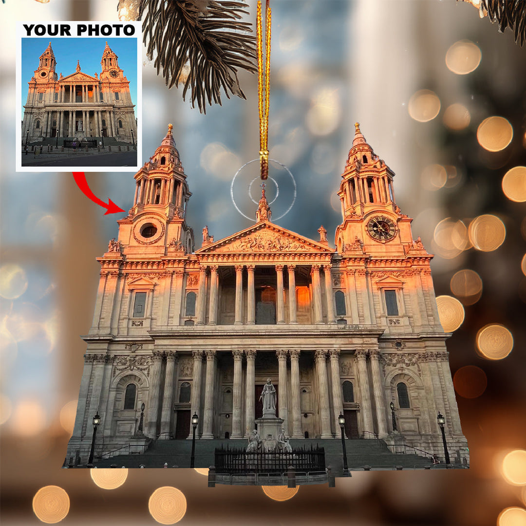 Blessed Light-Personalized Photo Mica Ornament-Christmas Gift For Family Members