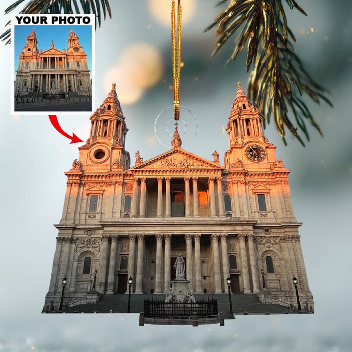 Blessed Light-Personalized Photo Mica Ornament-Christmas Gift For Family Members