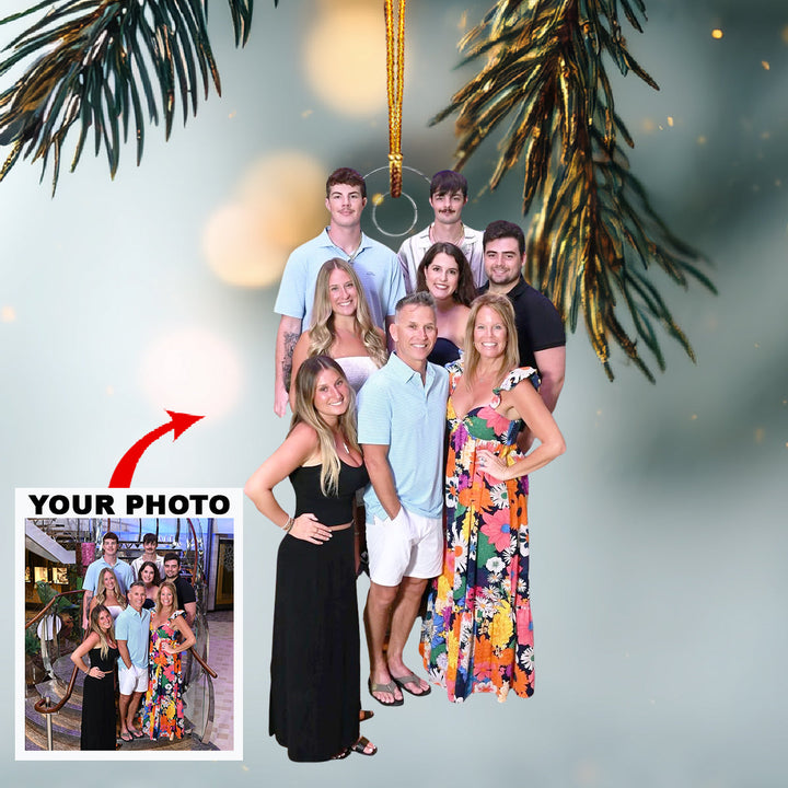 Cruising With Love-Personalized Photo Mica Ornament-Christmas Gift For Family Members