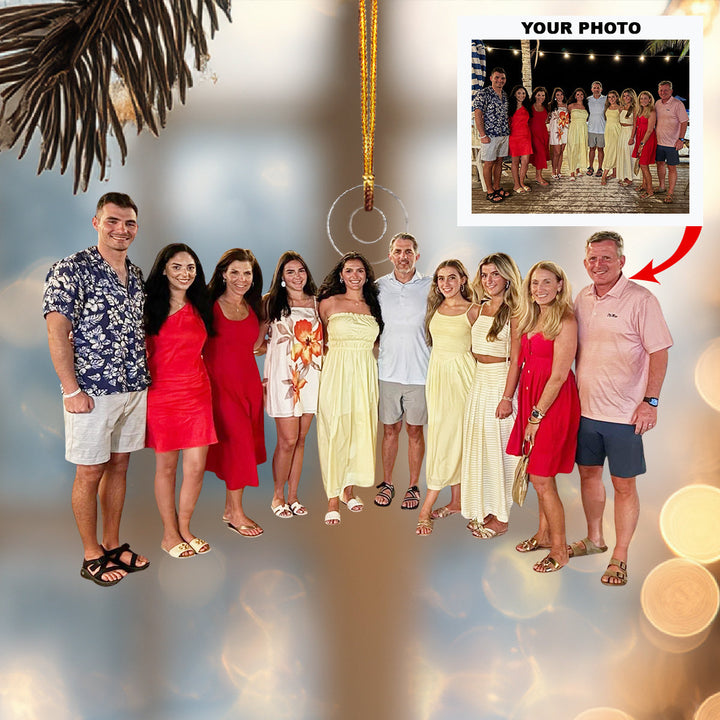 Family Adventure Time-Personalized Photo Mica Ornament-Christmas Gift For Family Members