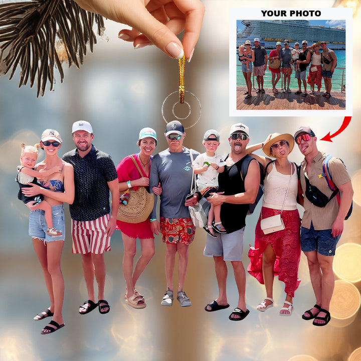 Our Cruise Adventure-Personalized Photo Mica Ornament-Christmas Gift For Family Members