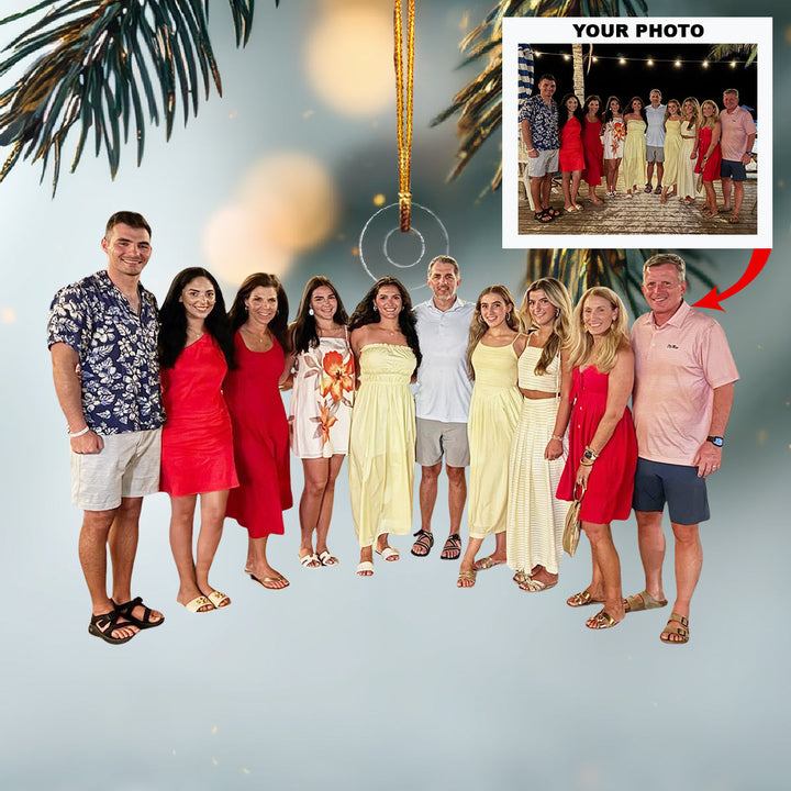 Family Adventure Time-Personalized Photo Mica Ornament-Christmas Gift For Family Members