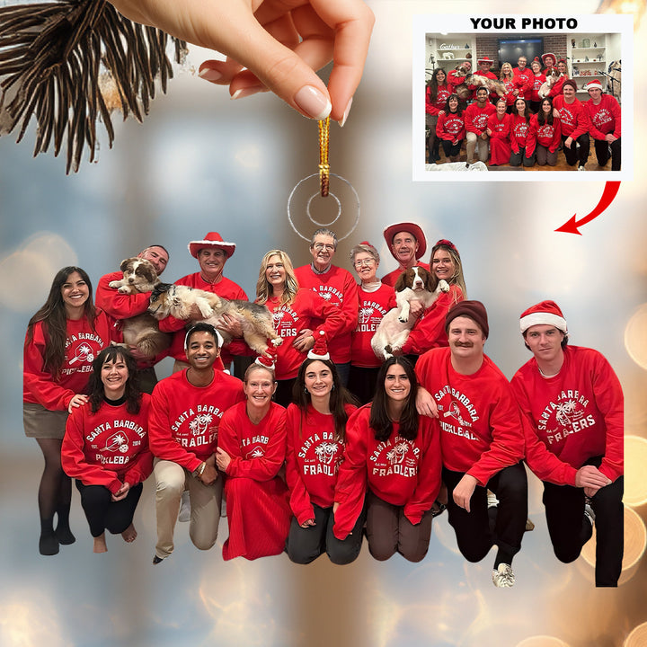 Reunion of Love-Personalized Photo Mica Ornament-Christmas Gift For Family Members