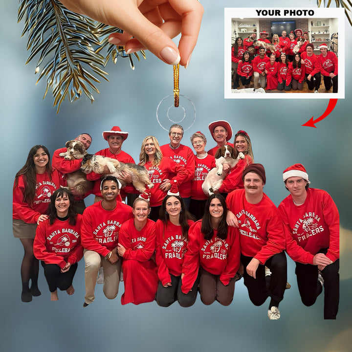 Reunion of Love-Personalized Photo Mica Ornament-Christmas Gift For Family Members