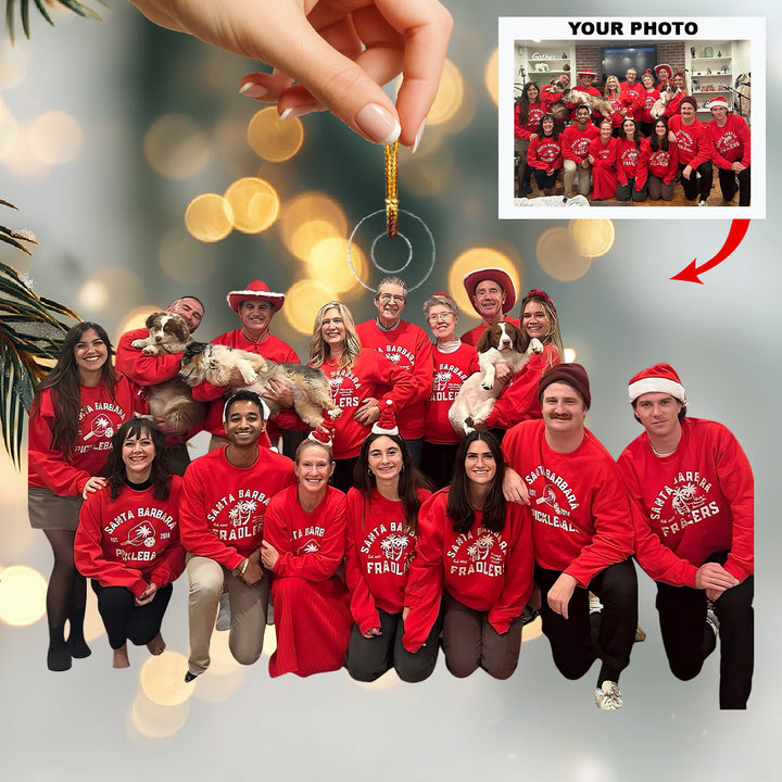 Reunion of Love-Personalized Photo Mica Ornament-Christmas Gift For Family Members