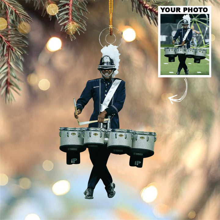 Marching Melody - Personalized Photo Mica Ornament - Christmas Gift For Music Lovers, Friends