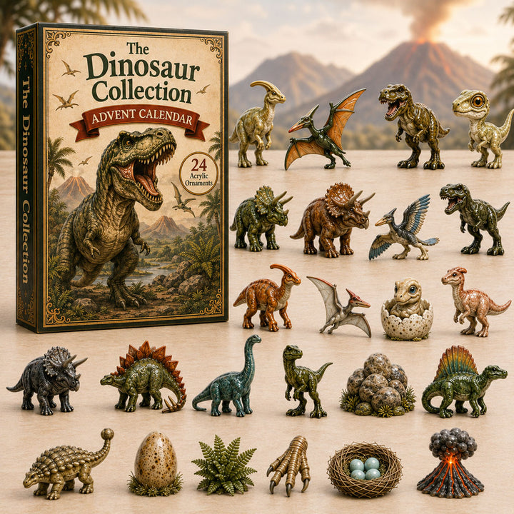 CHRISMAST KICKOFF 40% OFF - Wild Dinosaur World Advent Calendar 2026 - 24-Day Festive Countdown, Acrylic Charms Blind Box - Gift For Dinosaur Lovers AC0TH065