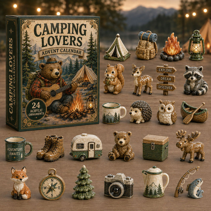 CHRISTMAS KICKOFF 40% OFF - Wild Friends Advent Calendar 2026 - 24-Day Festive Countdown, Acrylic Charms Blind Box - Gift For Campers
