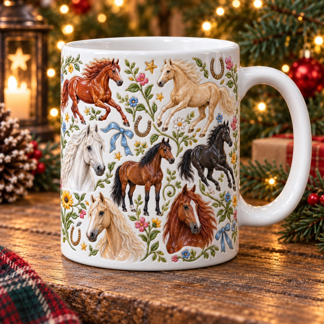 Wild Horses Ceramic Mug 1