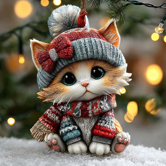 WinterKitty Mica Ornament NCU0HT082