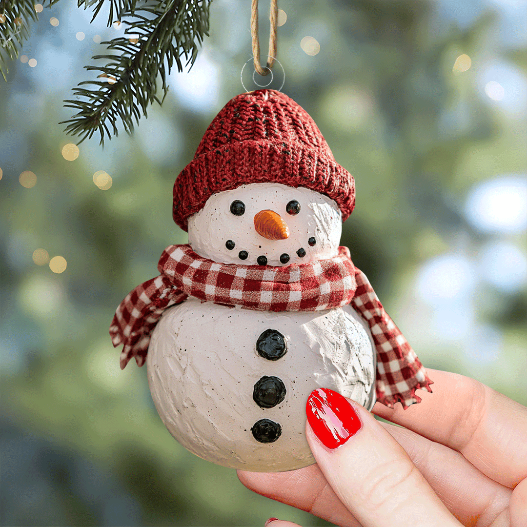 Winter Snowman Joy - Mica Ornament NCU0PD221