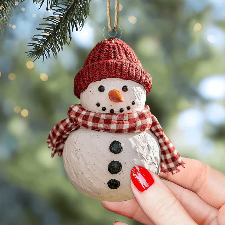 Winter Snowman Joy - Mica Ornament NCU0PD221