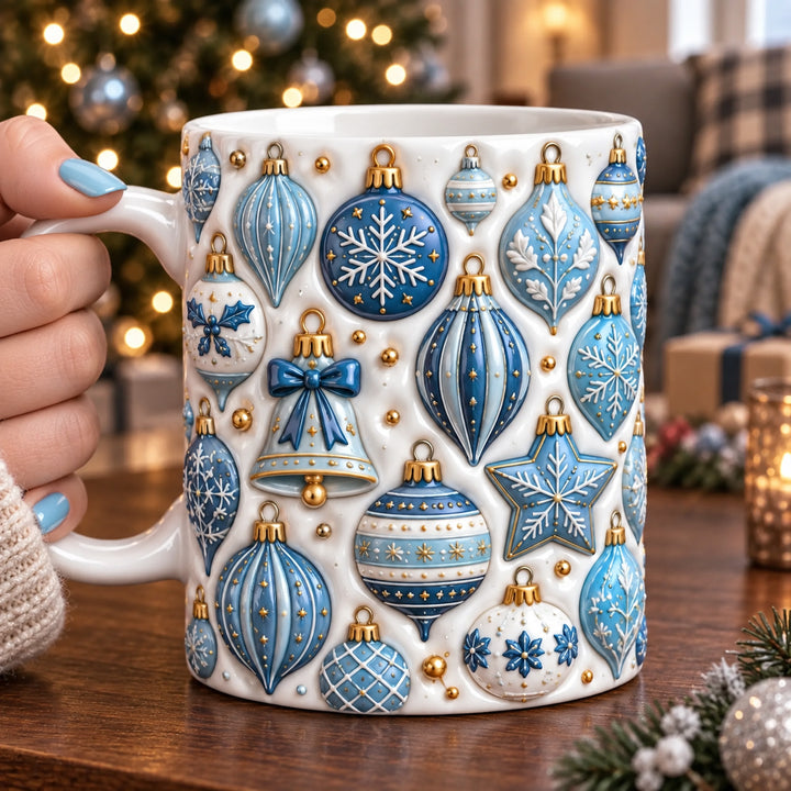 Winter Time Christmas 3D Effect Printed Accent Mug NCU0HT233