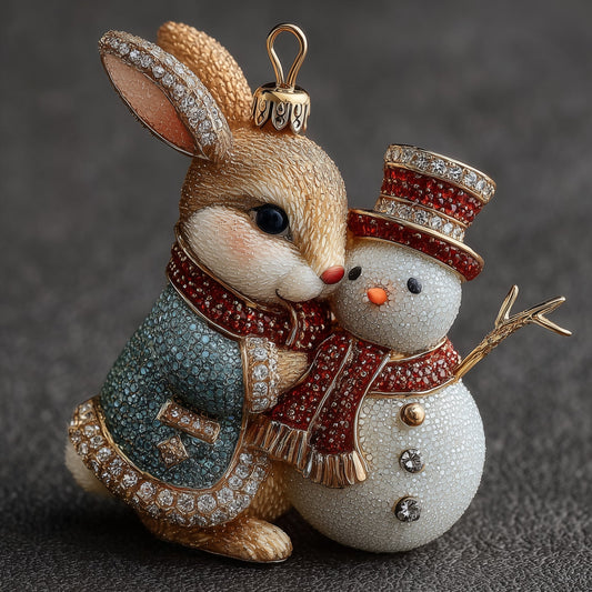 Winter Hug Mica Ornament NCU0DH047