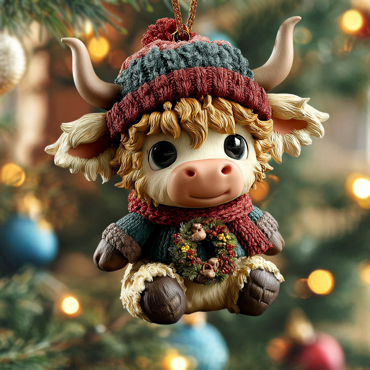 Winter Moo Mica Ornament NCU0NL188