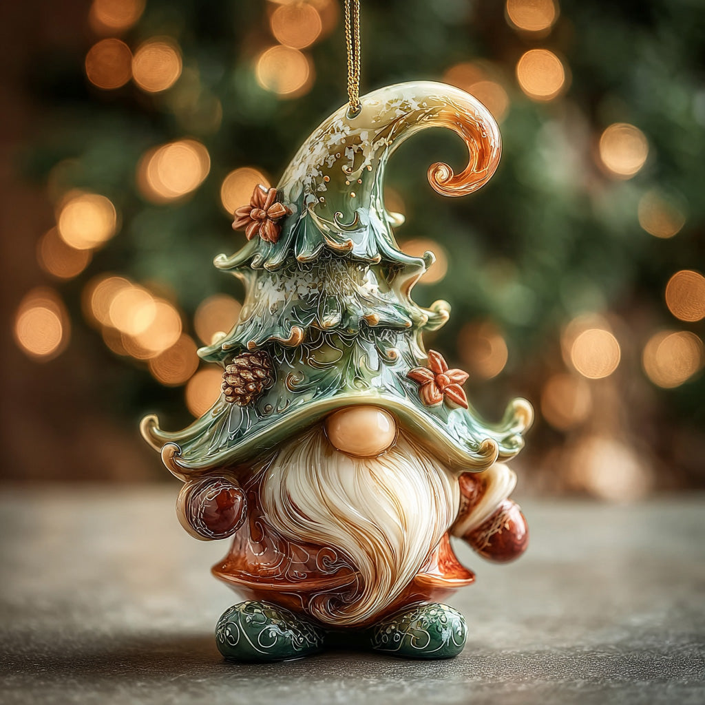 Winter Tree Gnome Mica Ornament NCU0DH187