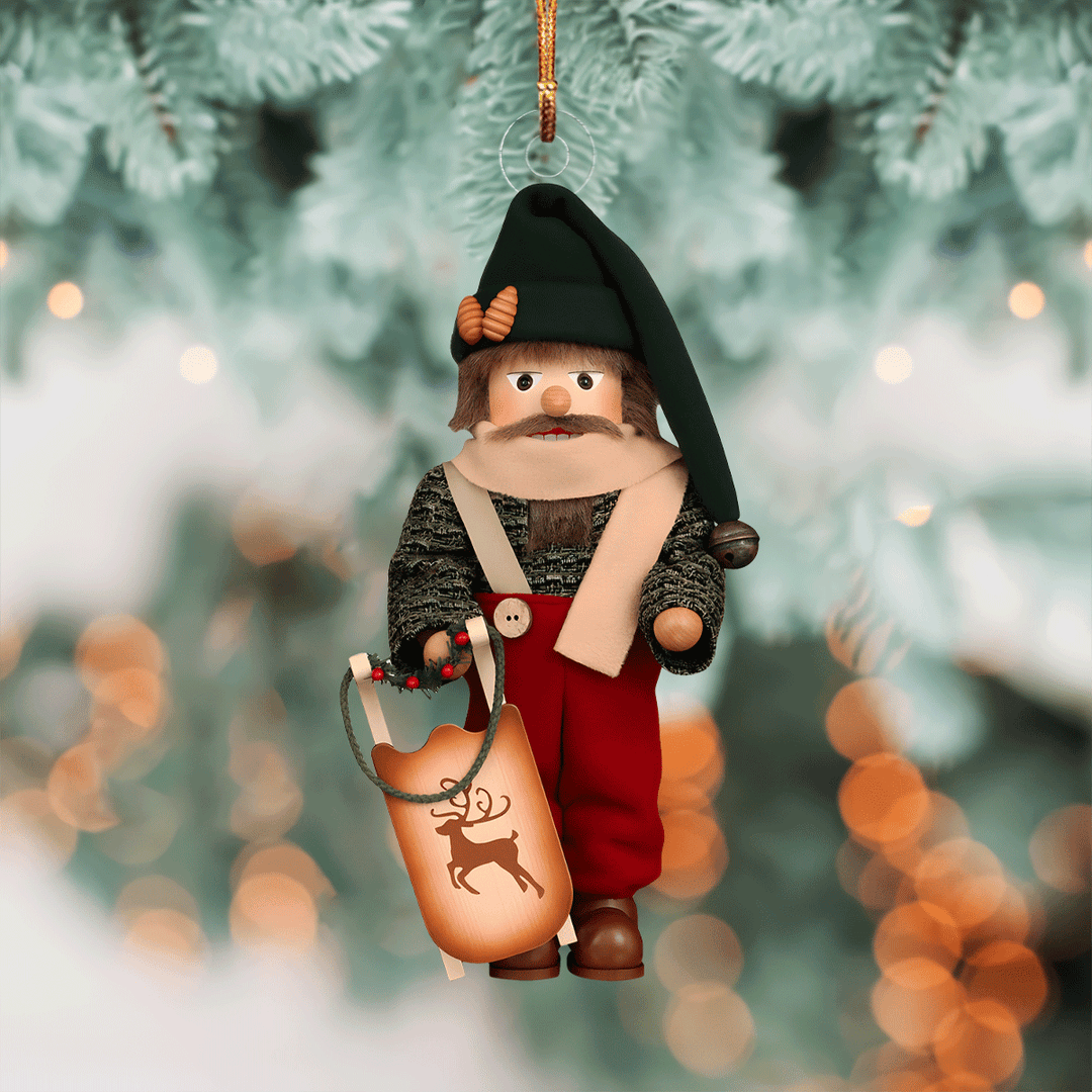 Woodsman Nutcracker Mica Ornament NCU0VL055