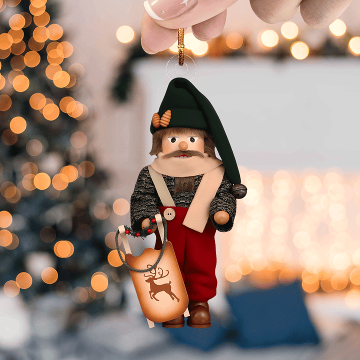 Woodsman Nutcracker Mica Ornament NCU0VL055