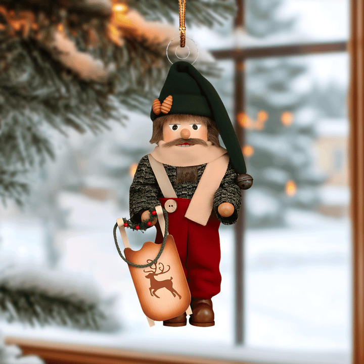 Woodsman Nutcracker Mica Ornament NCU0VL055