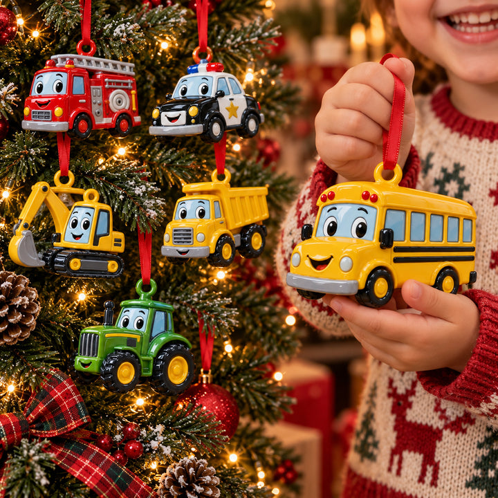 Work Vehicles Ornament Gift Set NCU0HT133