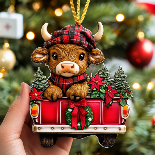 Yuletide Highland Beauty Mica Ornament NCU0DV121