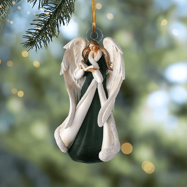 Emerald Angel Mica Ornament  NCU0TL027