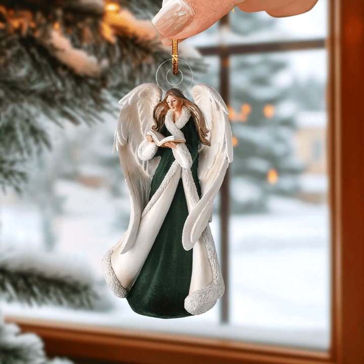 Emerald Angel Mica Ornament  NCU0TL027