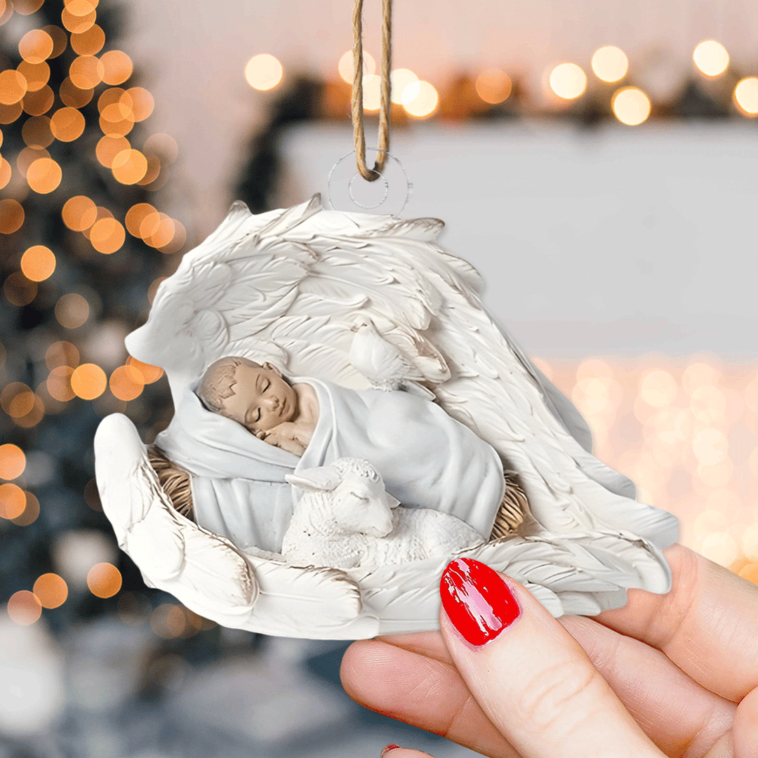 Sleeping Angel Mica Ornament  NCU0TL024