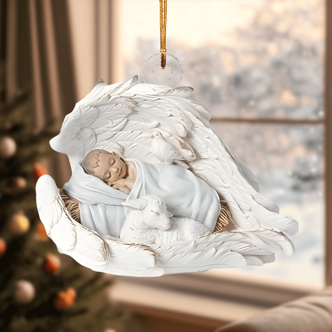 Sleeping Angel Mica Ornament  NCU0TL024