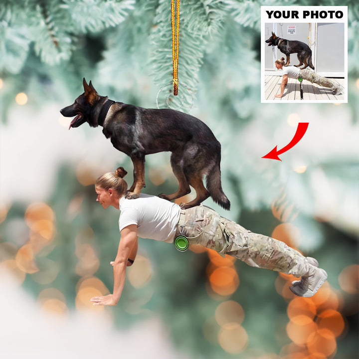 Proud Partners - Personalized Photo Mica Ornament - Customized Photo Ornament - Christmas Gift For Veterans, Soldiers