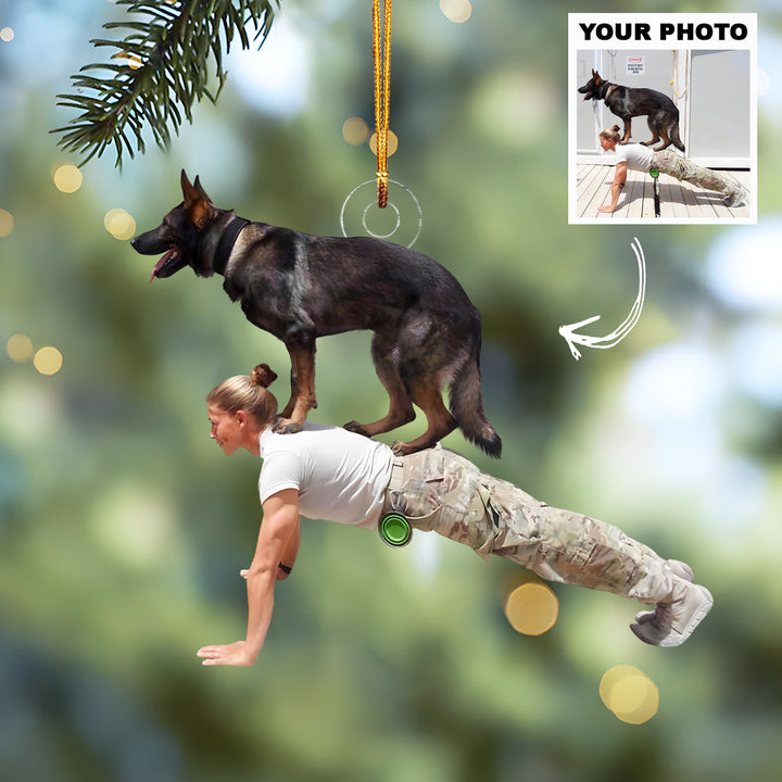 Proud Partners - Personalized Photo Mica Ornament - Customized Photo Ornament - Christmas Gift For Veterans, Soldiers