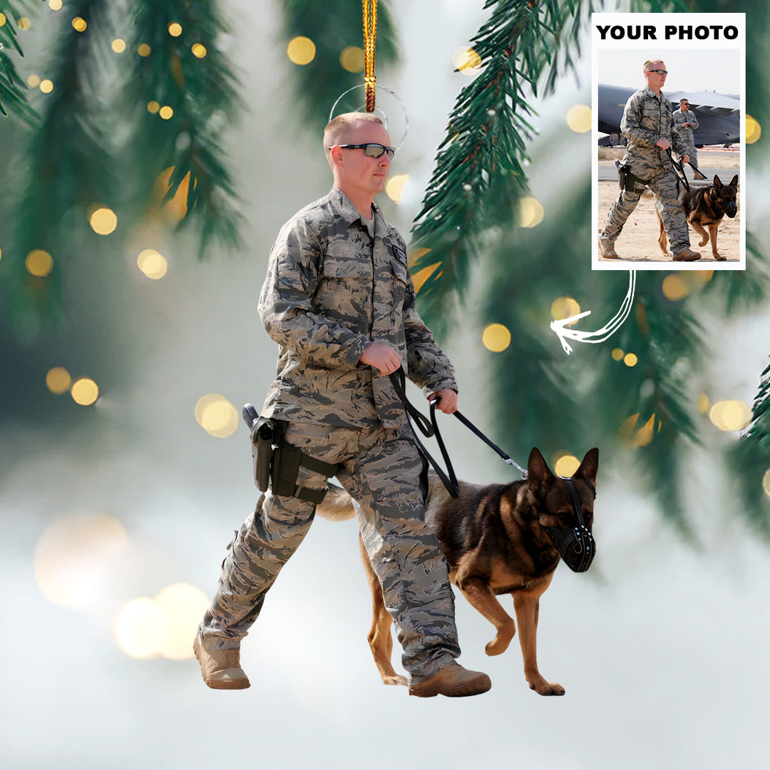 Together We Serve - Personalized Photo Mica Ornament - Customized Photo Ornament - Christmas Gift For Veterans, Soldiers