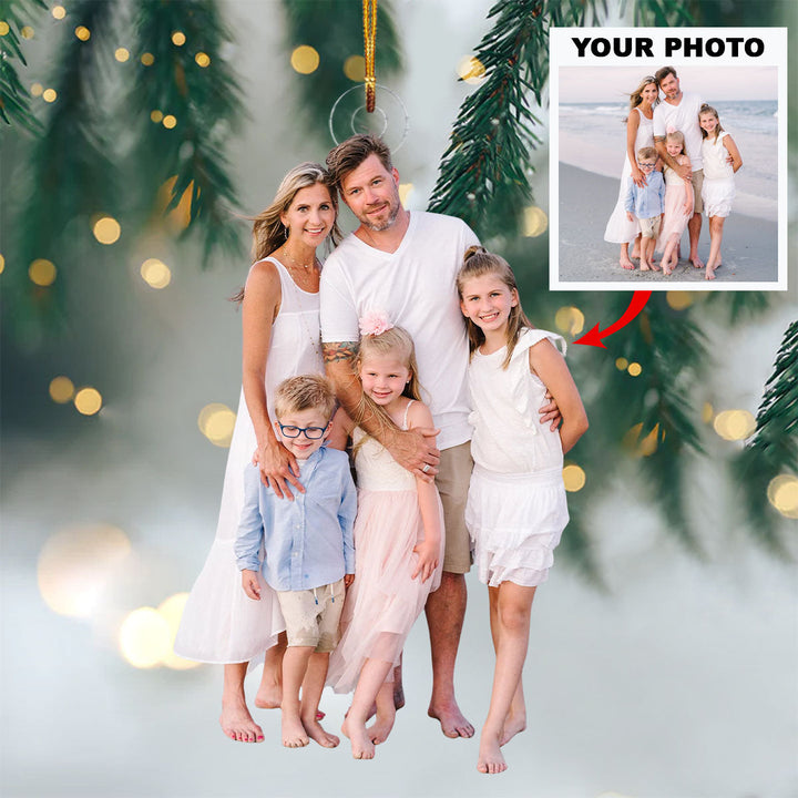 Family Is Life’s Greatest Blessing - Personalized Photo Mica Ornament - Christmas Gift For Family, Family Members