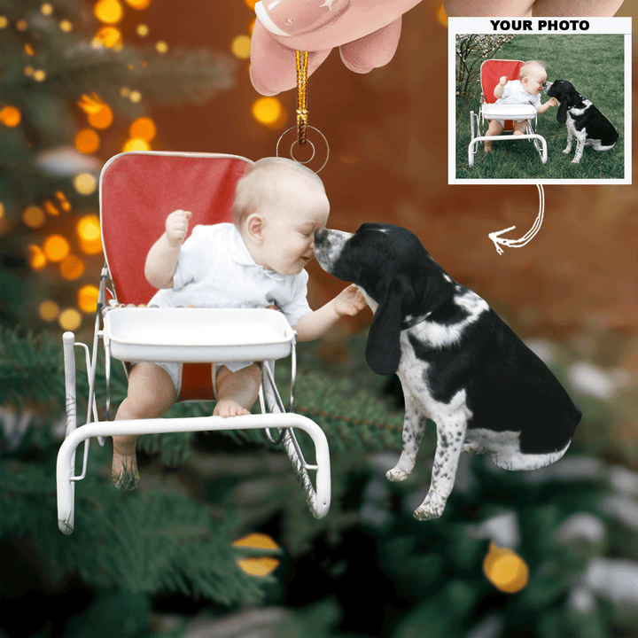 Capture The Moment - Personalized Photo Mica Ornament - Christmas Gift For Family, Family Members