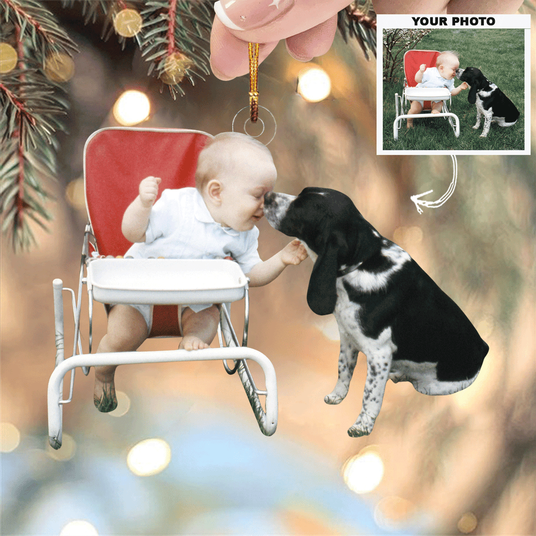 Capture The Moment - Personalized Photo Mica Ornament - Christmas Gift For Family, Family Members