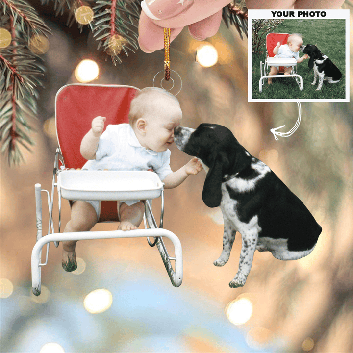 Capture The Moment - Personalized Photo Mica Ornament - Christmas Gift For Family, Family Members