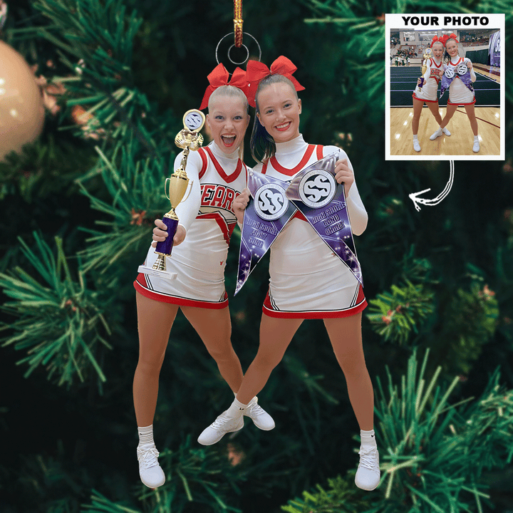 Besties Forever - Personalized Photo Mica Ornament - Christmas Gift For Bestie, Friends