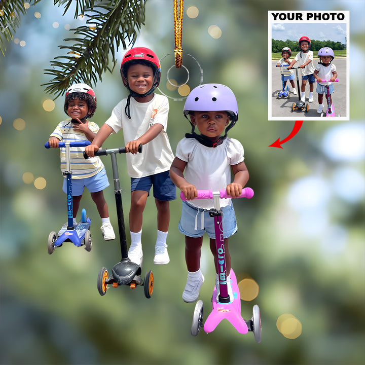 Brother's Pride - Personalized Photo Mica Ornament - Christmas Gift For Family Members