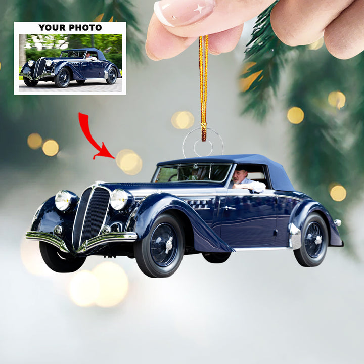 Drift Spirit - Personalized Photo Mica Ornament - Customized Your Photo Ornament - Christmas Gift For Car Lovers