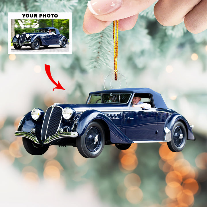 Drift Spirit - Personalized Photo Mica Ornament - Customized Your Photo Ornament - Christmas Gift For Car Lovers