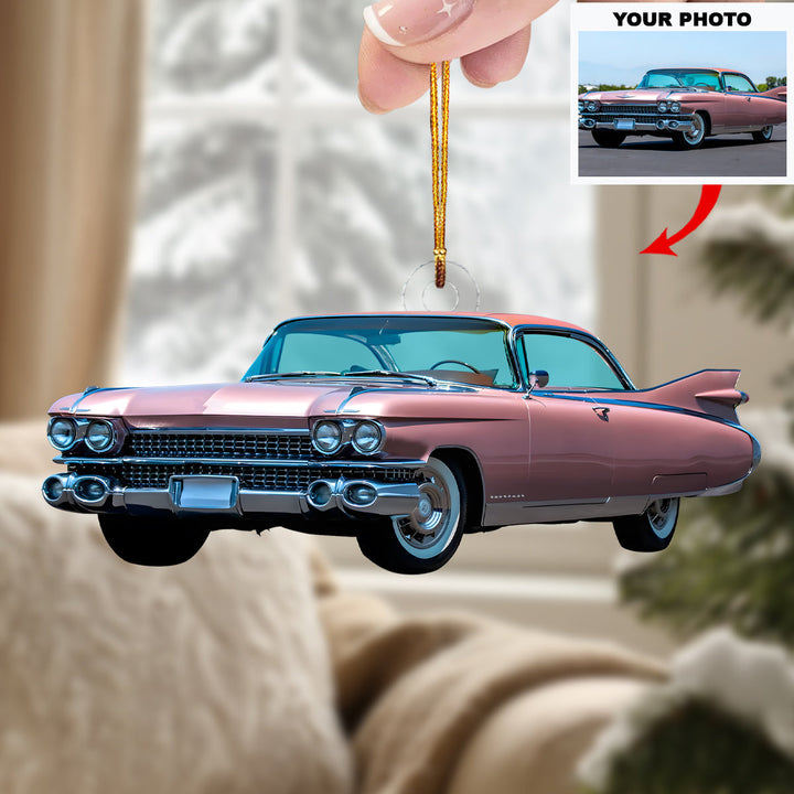 Speed Legend - Personalized Photo Mica Ornament - Christmas Gift For Car Lovers, Family Members