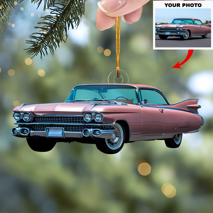 Speed Legend - Personalized Photo Mica Ornament - Christmas Gift For Car Lovers, Family Members