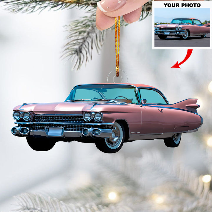 Speed Legend - Personalized Photo Mica Ornament - Christmas Gift For Car Lovers, Family Members