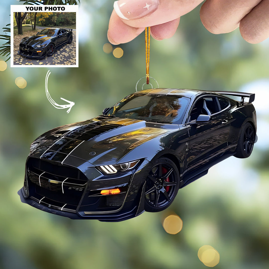 Journey Jewel - Personalized Photo Mica Ornament - Customized Your Photo Ornament - Christmas Gift For Car Lovers